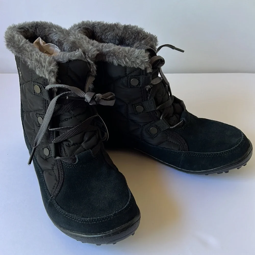Columbia Minx Shorty Ommni Heat Boots Black Waterresistant 6.5 New in Box